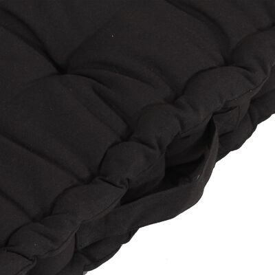 vidaXL Podušky na nábytek z palet 5 ks bavlna černé