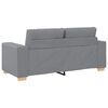 vidaXL Loveseat Sofa Světle &scaron;ed&aacute; 140 cm textil
