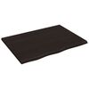 vidaXL N&aacute;stěnn&aacute; police tmavě hněd&aacute; 80x60x2 cm o&scaron;etřen&yacute; masivn&iacute; dub