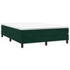 vidaXL Box spring postel s matrac&iacute; tmavě zelen&aacute; 140x190 cm samet