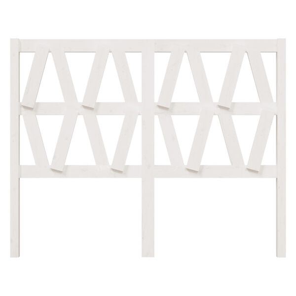 vidaXL Čelo postele b&iacute;l&eacute; 146 x 4 x 100 cm masivn&iacute; borovice