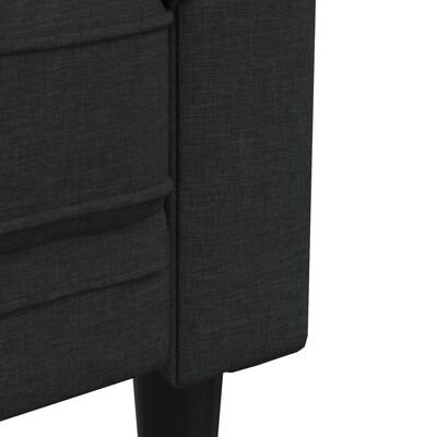 vidaXL 3dílná sedací souprava černá textil