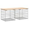 vidaXL Zahradn&iacute; lavice gabionov&yacute; design 103x44x42 cm masivn&iacute; borovice