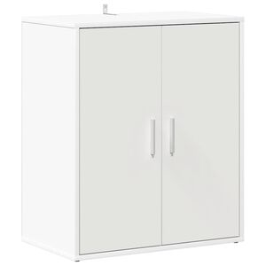 vidaXL Botn&iacute;k b&iacute;l&yacute; 60 x 35 x 70 cm kompozitn&iacute; dřevo
