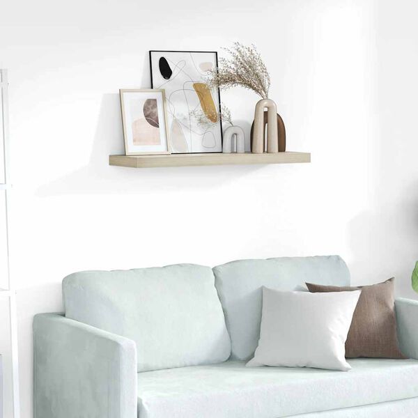 vidaXL Plovouc&iacute; n&aacute;stěnn&aacute; police dub 80 x 23,5 x 3,8 cm MDF