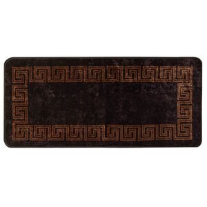 vidaXL Běhoun MARSA Čern&yacute; 50 x 100 cm Polyester a PVC