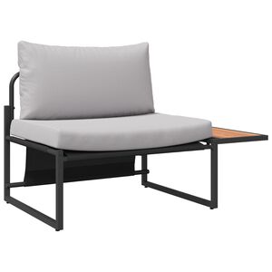 vidaXL Sada zahradn&iacute;ch pohovek 2 pcs Světle &scaron;ed&aacute; Ocel