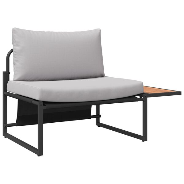 vidaXL Sada zahradních pohovek 2 pcs Světle šedá Ocel