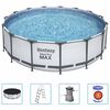 Bestway Baz&eacute;n Steel Pro MAX s př&iacute;slu&scaron;enstv&iacute;m kulat&yacute; 457 x 122 cm