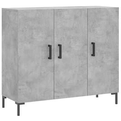 vidaXL Příborník betonově šedý 90 x 34 x 80 cm kompozitní dřevo