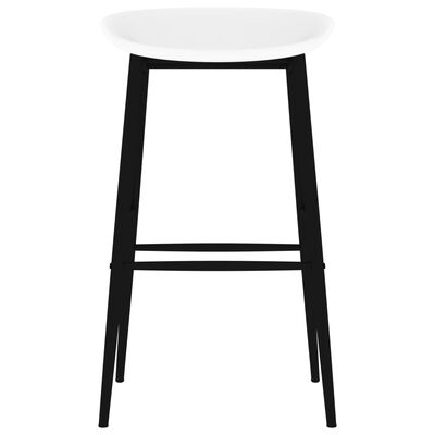 vidaXL Barové židle 4 ks bílé