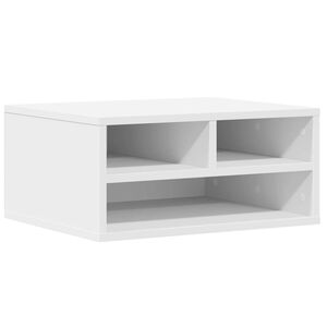 vidaXL Stojan na tisk&aacute;rnu b&iacute;l&yacute; 49 x 40 x 22,5 cm kompozitn&iacute; dřevo