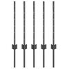 vidaXL Zabudovan&yacute; plotov&yacute; sloupek 5 pcs &Scaron;ed&aacute; 100 cm