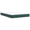 vidaXL Box spring postel s matrac&iacute; tmavě zelen&aacute; 160x200 cm samet