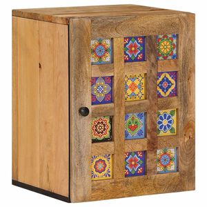 vidaXL Zavě&scaron;en&aacute; koupelnov&aacute; skř&iacute;ň Př&iacute;rodn&iacute; 38 x 33 x 48 cm