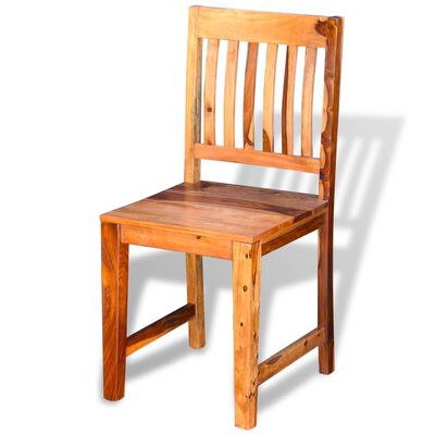 vidaXL Jídelní židle 4 ks masivní sheeshamové dřevo