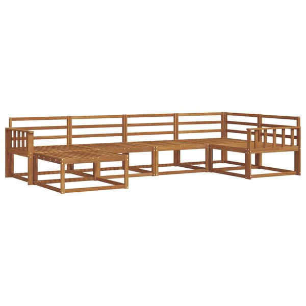 vidaXL Venkovn&iacute; pohovkov&aacute; souprava 6 pcs Př&iacute;rodn&iacute;