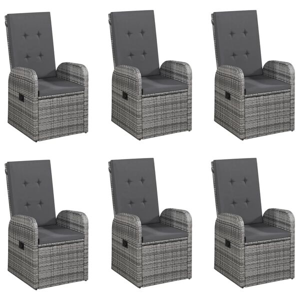 vidaXL 7d&iacute;ln&yacute; zahradn&iacute; j&iacute;deln&iacute; set &scaron;ed&yacute;