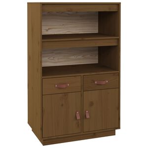 vidaXL Skř&iacute;ň highboard medově hněd&aacute; 67x40x108,5 cm masivn&iacute; borovice