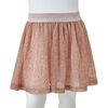 Dětská sukně se třpytkami jemně růžová 140