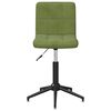 vidaXL Otočn&aacute; j&iacute;deln&iacute; židle světle zelen&aacute; samet