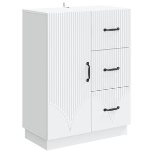 vidaXL Serv&iacute;rovac&iacute; skř&iacute;ň B&iacute;l&aacute; 66 x 34,5 x 87 cm Kompozitn&iacute; dřevo