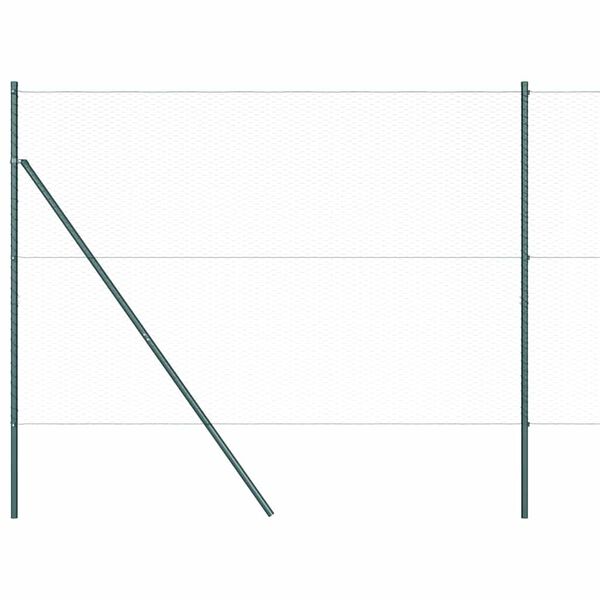 vidaXL Plot s př&iacute;spěvky Zelen&aacute; 1.5 x 10 m Ocel potažen&aacute; PVC