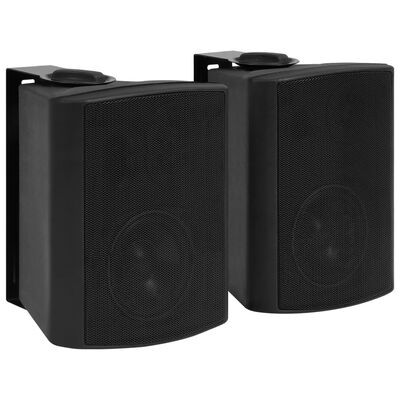 vidaXL Nástěnné stereo reproduktory 2 ks černé interiér exteriér 100 W