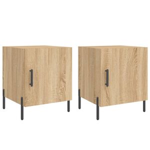 vidaXL Nočn&iacute; stolky 2 ks dub sonoma 40 x 40 x 50 cm kompozitn&iacute; dřevo
