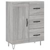 vidaXL Skř&iacute;ň highboard &scaron;ed&aacute; sonoma 69,5 x 34 x 180 cm kompozitn&iacute; dřevo
