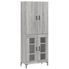 vidaXL Skř&iacute;ň highboard &scaron;ed&aacute; sonoma 69,5 x 34 x 180 cm kompozitn&iacute; dřevo