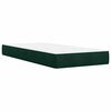 vidaXL Box spring postel s matrac&iacute; tmavě zelen&aacute; 100x200 cm samet