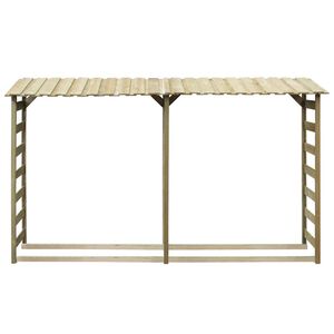 vidaXL Kůlna na dř&iacute;v&iacute; 300 x 44 x 176 cm impregnovan&eacute; borovice