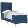 vidaXL Postel s boxspringem s čelo Modr&aacute; 200 x 80 cm textil