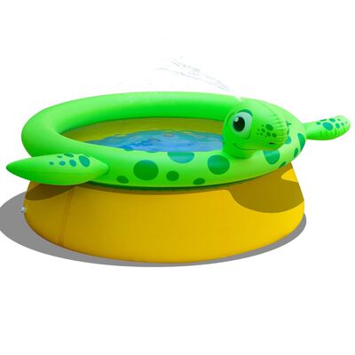 Jilong Nafukovací bazén se sprškou, tvar želvy 175x62 cm 1270 l