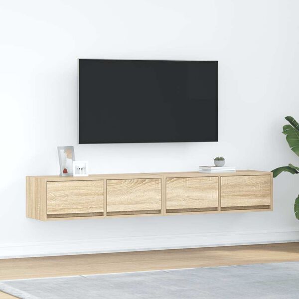 vidaXL TV skř&iacute;ňky 2 ks Dub Sonoma 80x31x25,5 cm Dřevěn&eacute; konstrukce