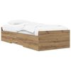 vidaXL R&aacute;m postele s &uacute;ložn&yacute;m prostorem Dub artisan 80 x 200 cm