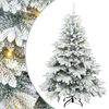 vidaXL Uměl&yacute; v&aacute;nočn&iacute; stromeček s 150 LED diodami B&iacute;l&aacute; 120 cm PE a PVC