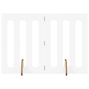 vidaXL Skl&aacute;dac&iacute; plot pro dom&aacute;c&iacute; mazl&iacute;čky 2 pcs B&iacute;l&yacute; 100,5 x 38 x 70 cm