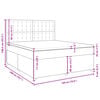 vidaXL Box spring postel s matrac&iacute; kr&eacute;mov&aacute; 180x200 cm textil