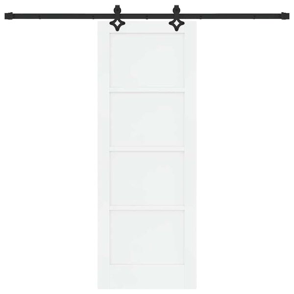 vidaXL Posuvn&eacute; dveře ORKDAL B&iacute;l&aacute; 73,5 x 198,5 cm Masivn&iacute; borov&eacute; dřevo