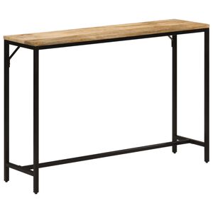 vidaXL Konzolov&yacute; stolek 110x30x75 cm masivn&iacute; hrub&yacute; mangovn&iacute;k a železo