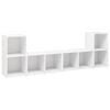 vidaXL TV skř&iacute;ňky 4 ks b&iacute;l&eacute; 72 x 35 x 36,5 cm kompozitn&iacute; dřevo