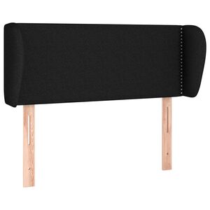 vidaXL Čelo postele typu u&scaron;&aacute;k čern&eacute; 83x23x78/88 cm textil