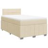 vidaXL Box spring postel s matrac&iacute; kr&eacute;mov&aacute; 120x200 cm textil