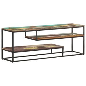 vidaXL TV stolek 130 x 30 x 45 cm masivn&iacute; recyklovan&eacute; dřevo