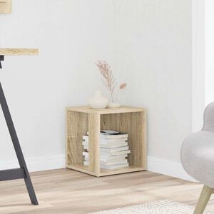 vidaXL Odkl&aacute;dac&iacute; stolek dub sonoma 33 x 33 x 34,5 cm kompozitn&iacute; dřevo