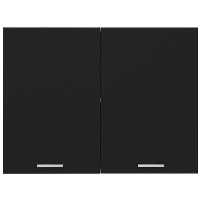 vidaXL Horní skříňka černá 80 x 31 x 60 cm dřevotříska
