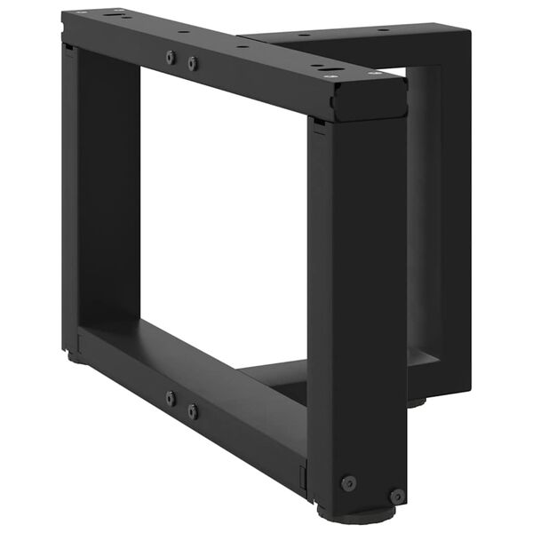 vidaXL Nohy konferenčn&iacute;ho stolku ve tvaru T, 2 ks, čern&eacute;, 50 x 25 x (30-31) cm, ocel