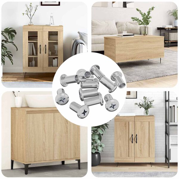 vidaXL Zaji&scaron;ťovac&iacute; matice 2857 pcs Niklov&aacute; Ocel